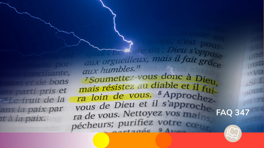 faq 347 - zoom sur le verset de Jacques 4:7, surligné en jaune