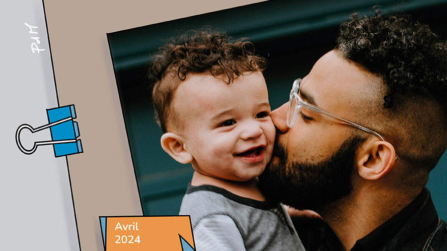 Devenir des "Êtres humains"… - un papa donne un bisou à son enfant