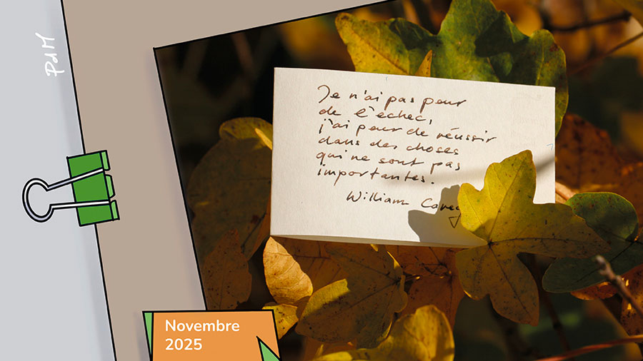 Le citation de Wiliam Carey écrit à la main sur un papier